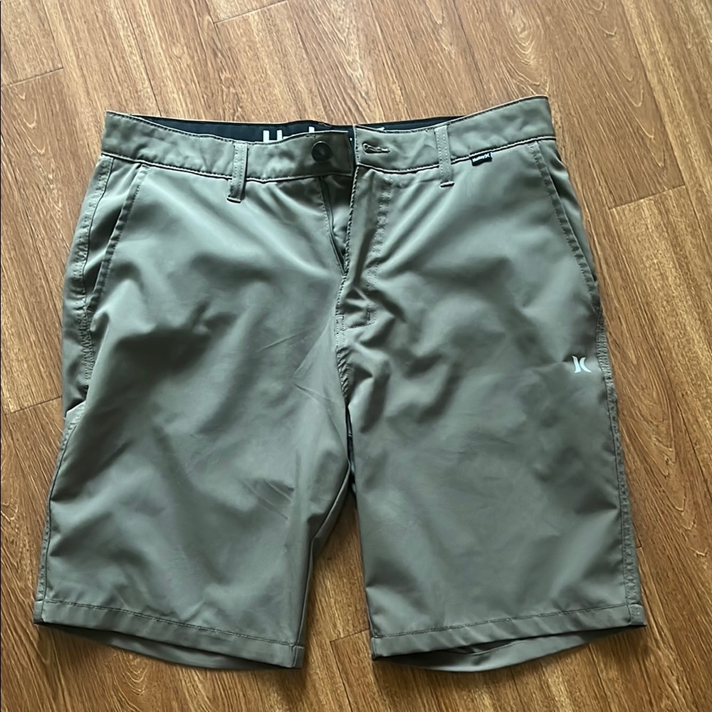 Hurley Tan Flat Front Shorts Versatile Casual Wear